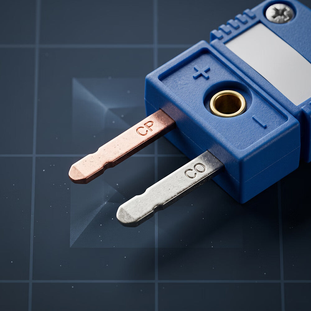 Kaimiyou Thermocouple T-Type Plug and Socket Connector, Small Blue Plug SMPW-T-M (10 pieces)