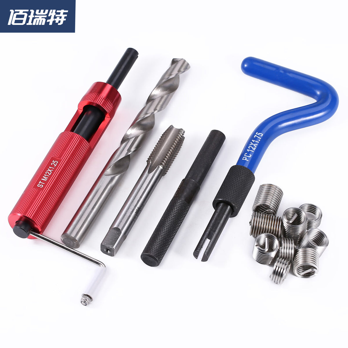 Bairuite 304 Stainless Steel Threaded Braces, Natural Color, M4*0.7*1.0D [200 pieces]
