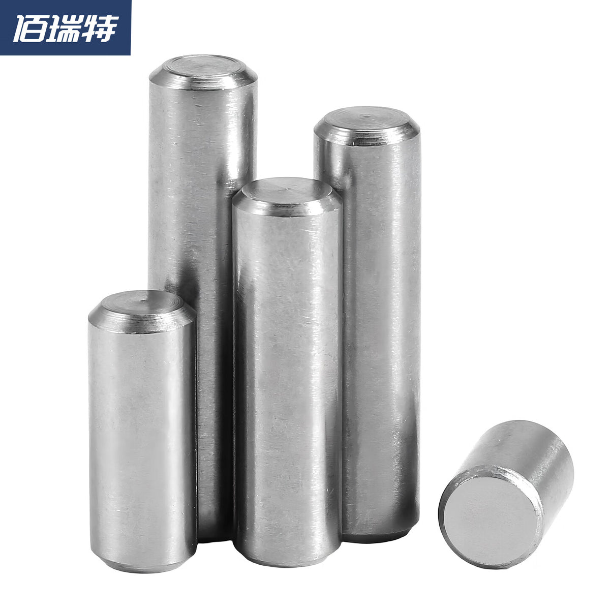 Bairuite 304 Stainless Steel Cylindrical Pins, Natural Color, M3*8 [350 pieces]