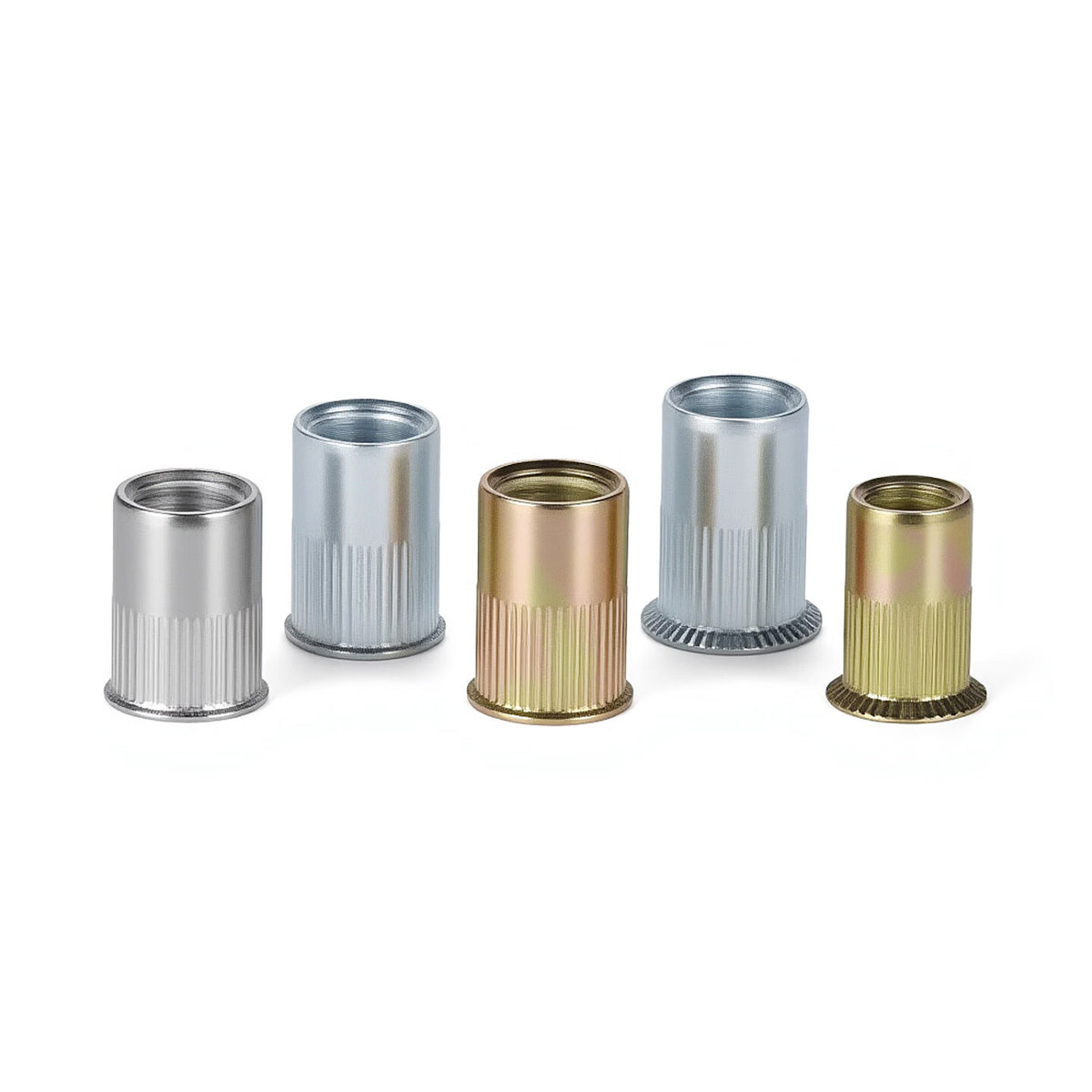 Tengchi (CT) Rivet Nuts, Knurled Rivet Nuts, M4 Color Zinc (300 pieces)