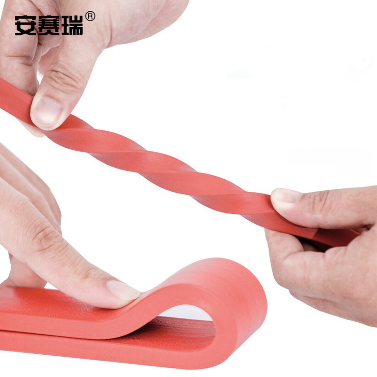 Anseri High Temperature Resistant Silicone Foam Strip, Oven Sponge Strip, Rubber Sealing Strip, 10mm x 40mm, Red, 1 meter, 1F00011