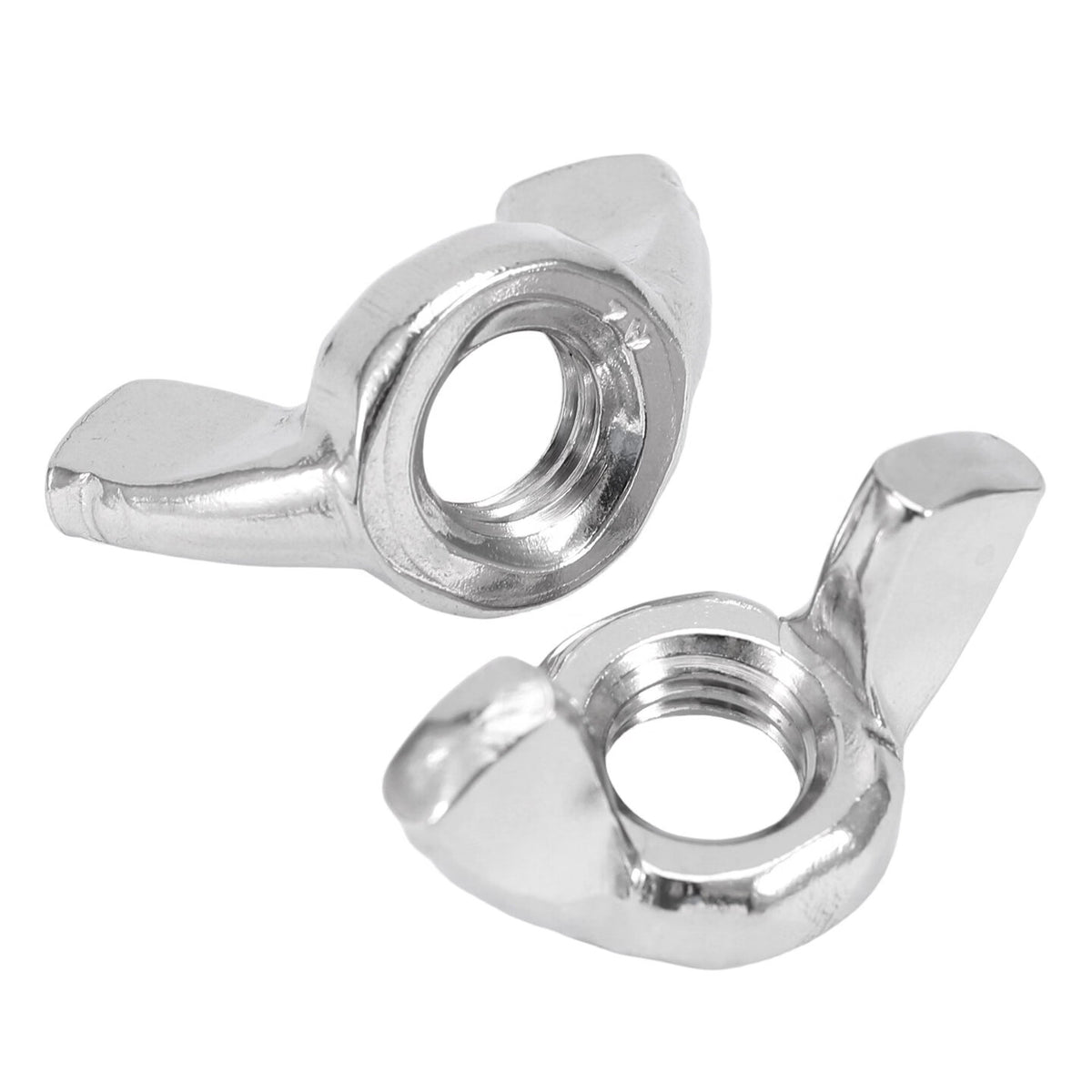 Tengchi (CT) 316 Stainless Steel Wing Nuts, Butterfly-Shaped Nuts, Ingot-Shaped Ram's Horn Hand-Tightening Nuts M8 (10 pieces)