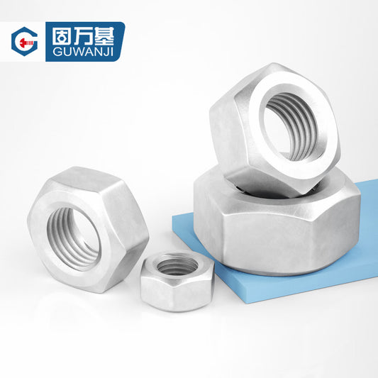 GUWANJI hex nuts, grade 8 Dacromet hex nuts, national standard nuts, high-strength carbon steel corrosion-resistant nuts, M10 [200 pieces]