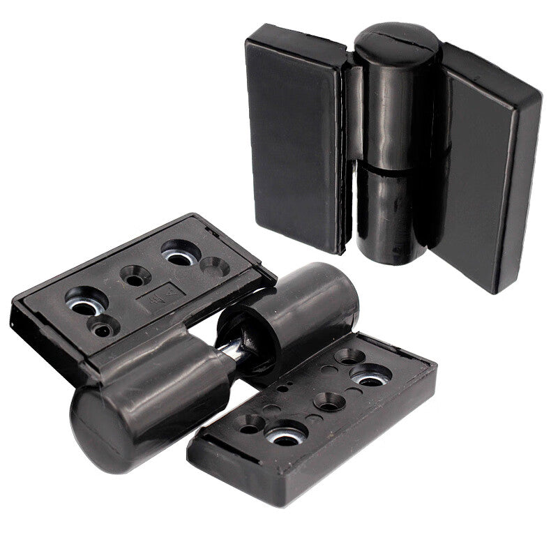 Thousand-speed wheel public toilet door partition hinge, plastic folding door hinge, folding door hinge, one hinge for left and one for right, plastic.
