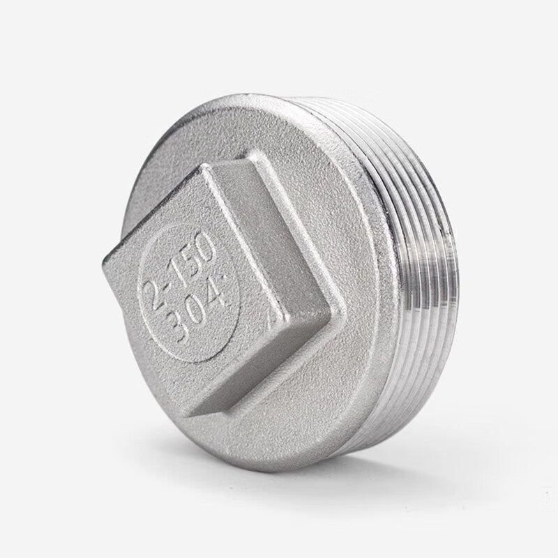Yonghao Yinghong 304 Stainless Steel External Threaded Plug, Threaded Plug, External Thread Square Plug, Pipe Plug, 316L Plug DN6 (1 point)