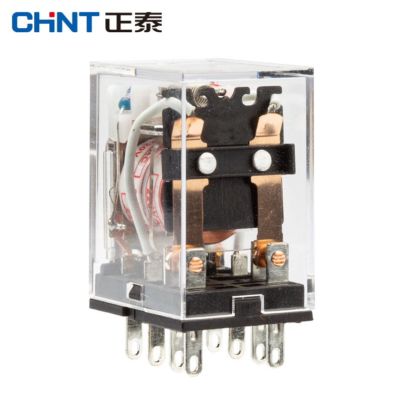 Chint (CHNT) JZX-22F/2Z 5A DC 220V 8-pin intermediate relay hh52p with light and base DC