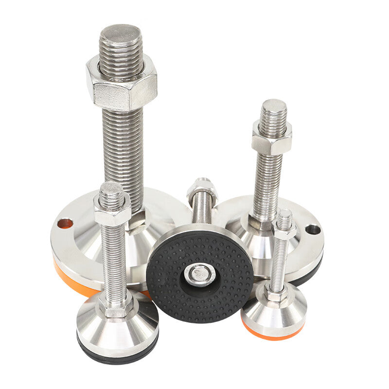 Solid Fish Heavy Duty 304 Stainless Steel Adjustable Feet, Anti-slip and Shockproof Support Feet, Anchor Screws, Rust-proof Fixing, Chassis 100 M20*100