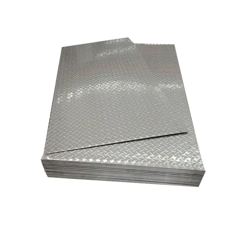 Steel Precast Products: 2mm thick galvanized patterned steel plate, rust-proof and anti-slip stair treads, embossed lentil-shaped steel plate, municipal construction bulk procurement, invoices available.
