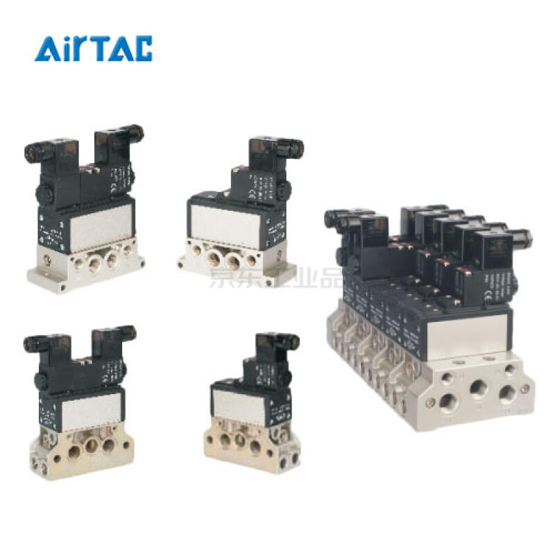 AirTAC 2-position 5-way single solenoid valve, terminal type; ESV610E
