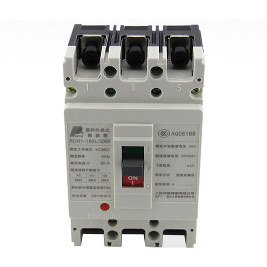PEOPLE RDM1-63L/3300 3P Molded Case Circuit Breaker 40A