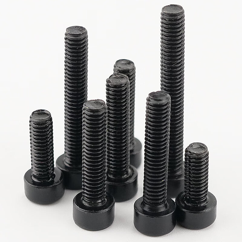 Haisdike HKSY-8 8.8 grade blackened (quenched) cup head screw GB70 internal hex socket head cap screw full thread M8*35 (100 pieces)