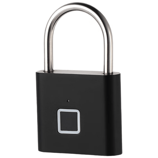 Duo Smart Fingerprint Padlock, Home Use, Electronic Small Lock, Door Anti-theft, Drawer Lock, Cabinet Lock, Matte Black