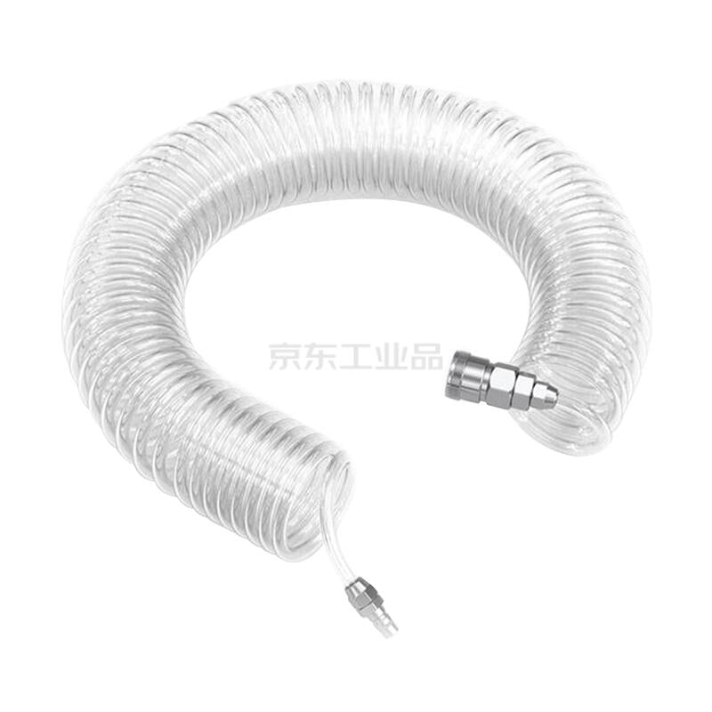 Yahai EVA spring tube; EVA8×5×9M-with connector transparent