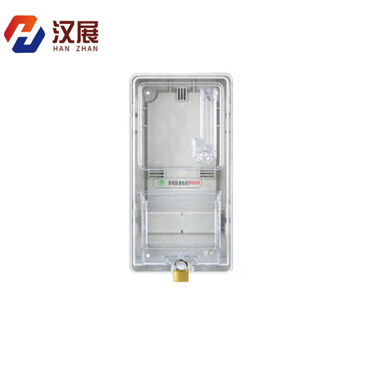 Hanzhan electric meter box abs flame retardant material transparent plastic 1 household electric meter box prepaid outdoor waterproof electric meter box single item one household type (plastic guide rail type)