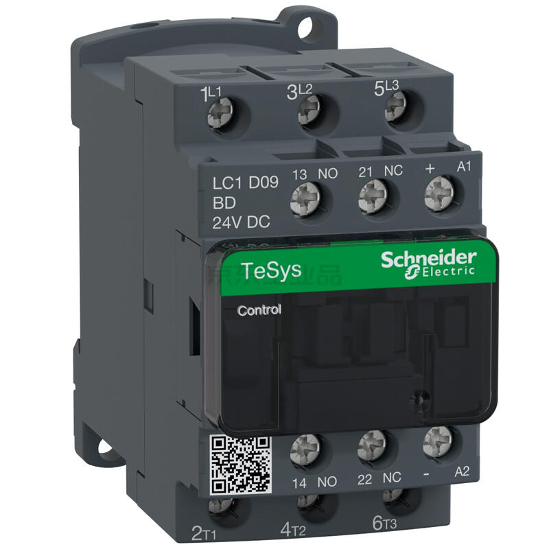 Schneider Electric TeSys D 3-Pole AC Contactor, 24VDC, 9A