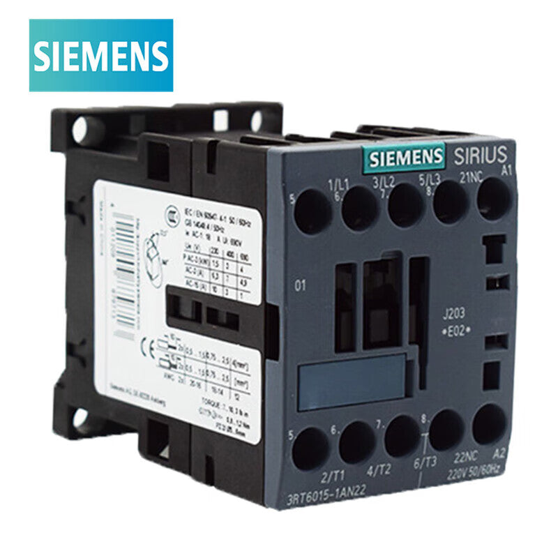 Siemens 3RT6 AC Contactor 220VAC 50/60Hz 3NO 7A
