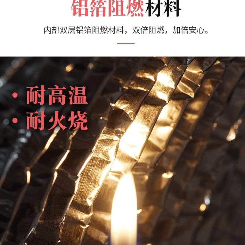 Shanhe Industrial Products Aluminum Foil Exhaust Pipe for Household and Industrial Use, Suitable for Range Hoods and Fans, 180*3 Meters