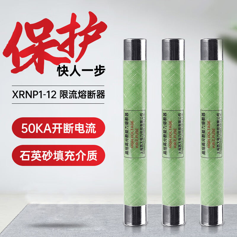 Xida Electric Power Current Limiting Fuse Silver Wire Voltage Transformer High Voltage High Breaking Capacity Fuse One Price XRNP1-12/0.5A 25*195mm