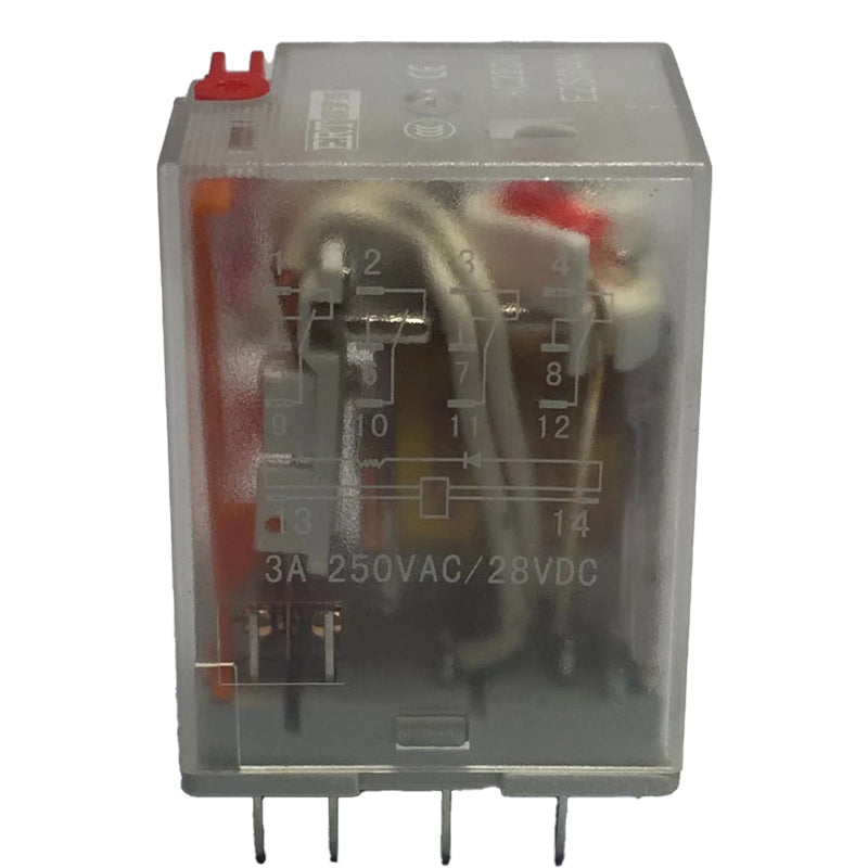 ERT EZSM4N-220A AC220V intermediate relay plug-in type (4 sets with test button and LED light 3A, 14 feet, coil voltage AC 220V)