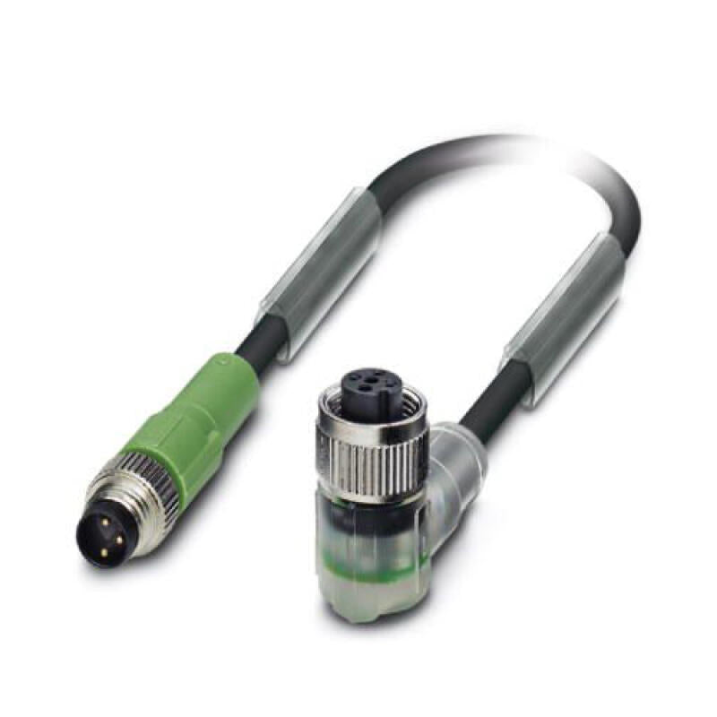 Phoenix sensor/actuator cable; SAC-3P-M 8MS/ 3,0-PUR/M12FR-2L