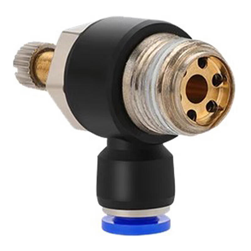 AHAI SL Adjustable L-Type Throttle Valve; Blue and Black SL6-M5