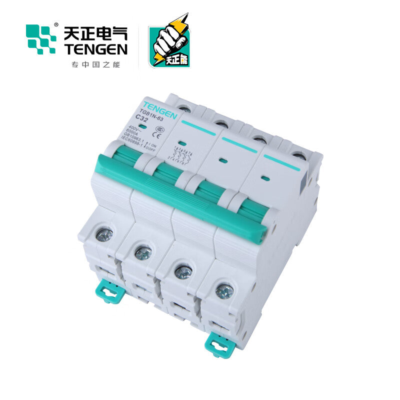 Tianzheng Electric Air Switch TGB1N 4P C 32A 6KA 335012800782 Miniature Circuit Breaker