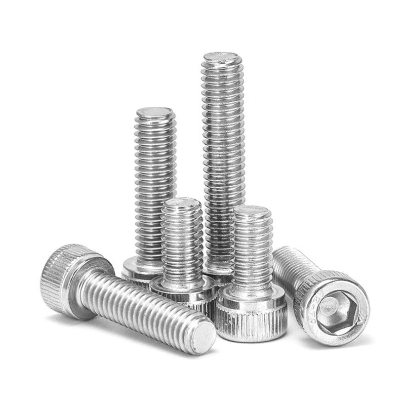 Kaihe Screws & Bolts 304 Stainless Steel Cylindrical Head Hex Socket Head Bolts DIN912 M6*25 (1 piece)