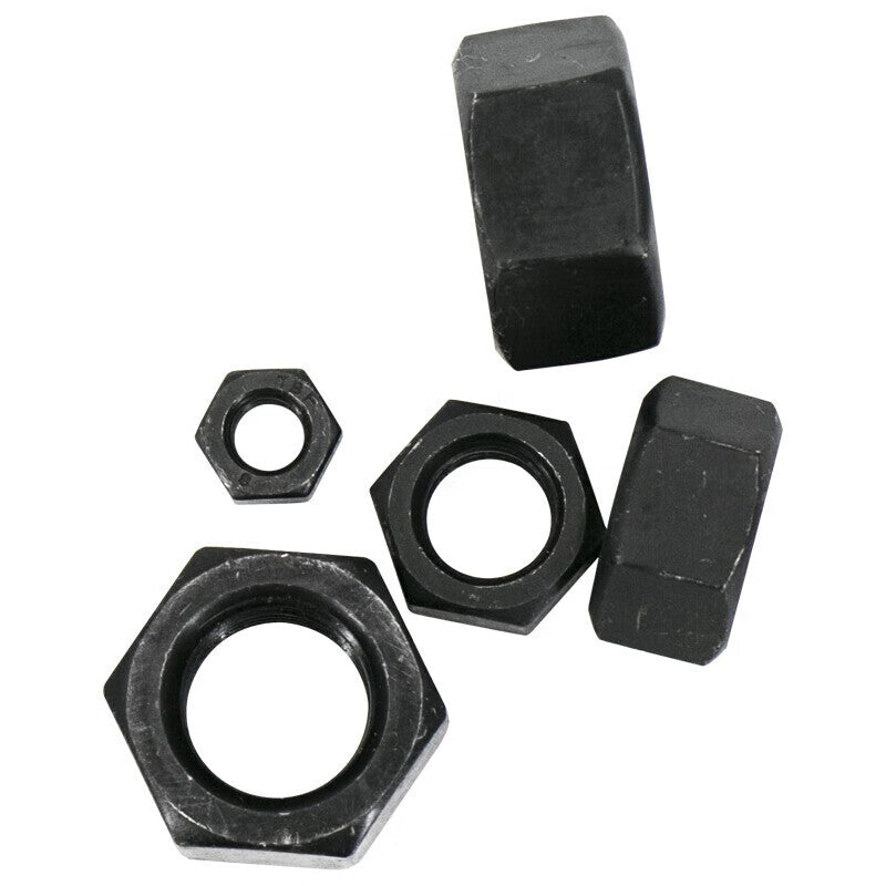 Kaihe 8.8 grade external hexagonal nuts, high strength, blackened M12 (50 pieces per pack)