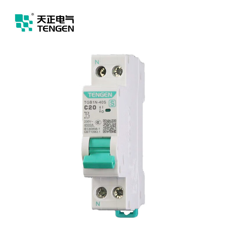 Tianzheng Electric (TENGEN) air switch small circuit breaker short circuit overload protection type C main switch TGB1N-63S 1P C10 335018000001
