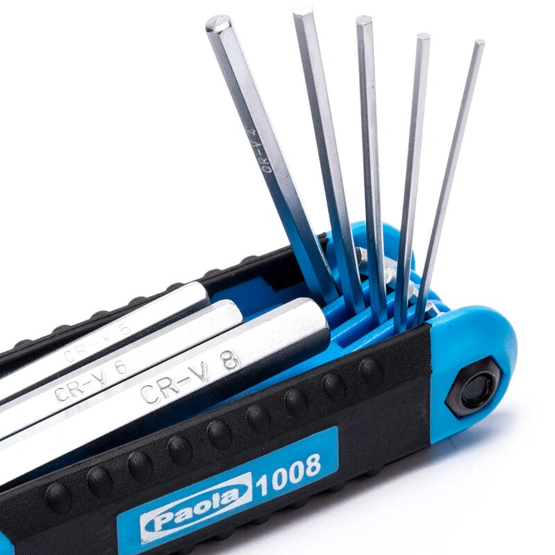 Paola Hexagonal Wrench Tool Set Hexagonal Screwdriver 8-piece Folding Metric Hexagonal Wrench Hexagonal Wrench 1008