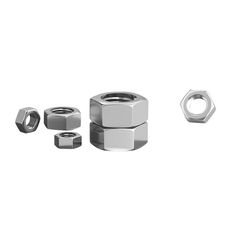AOZHAN Industrial Co., Ltd. offers a full range of 304 stainless steel ANSI B18.2.2 American standard hex nuts in sizes 3/8 (650 pieces/box).