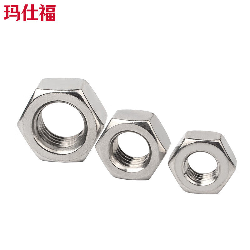 Masford 304 Stainless Steel Hex Nuts DIN934 Hex Screw Caps M12 (20 pieces)