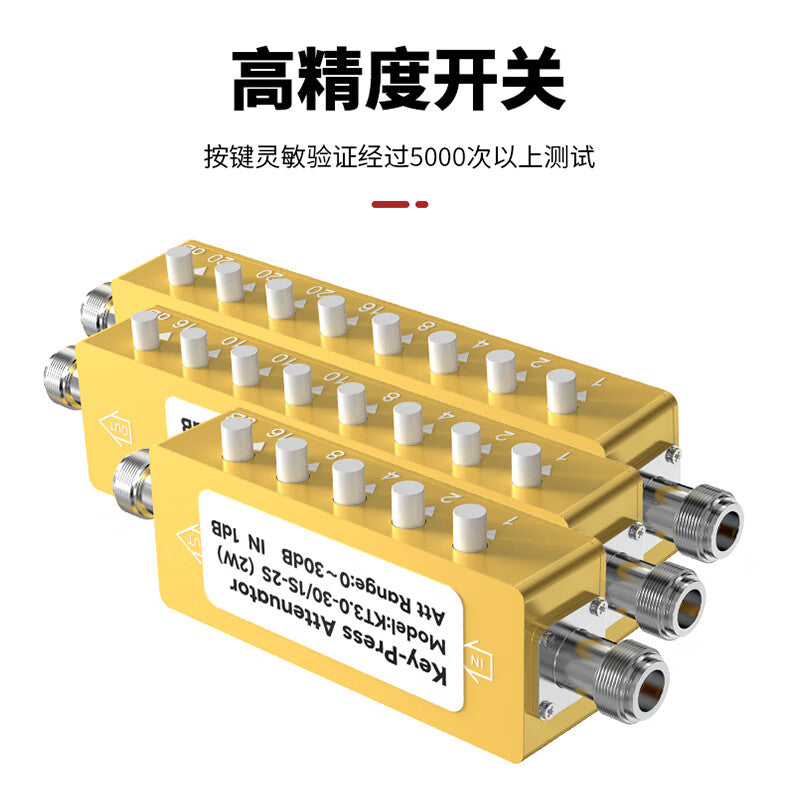 Requires one SMA type adjustable step signal attenuator (0-90dB/3G/2W) SX-KTS-U3