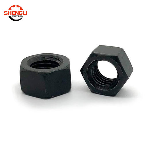 Saint-Gravel Blackened GB6170 High-Strength Blackened Hexagonal Nut, Grade 8, M6 [200 pieces]
