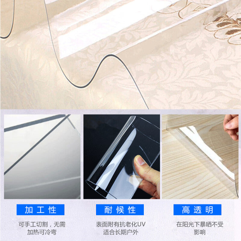 Crouching Tiger, Hidden Dragon - PVC Transparent Flexible Sheet, Transparent Plastic Sheet, Sealing Material, 1m x 10m - 2mm