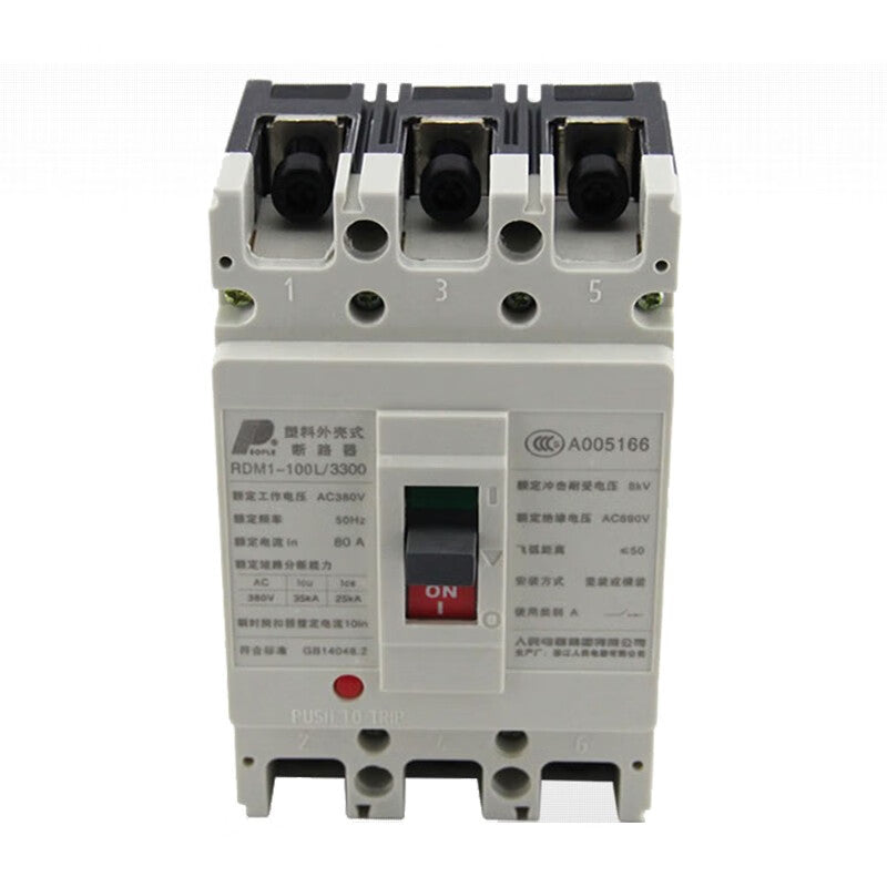 PEOPLE RDM1-63L/3300 Molded Case Circuit Breaker 3P 10A