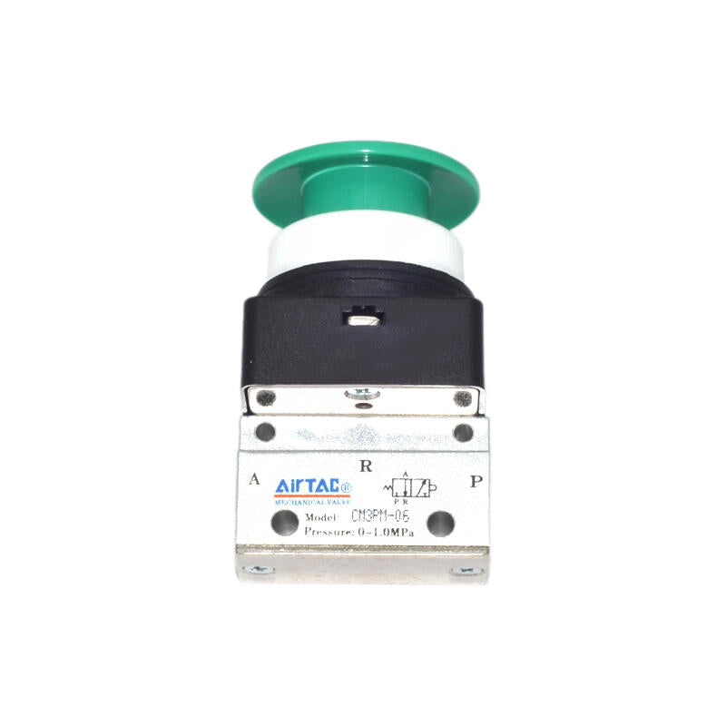 AirTAC Mushroom head push button manual valve (1/8); CM3PM06G