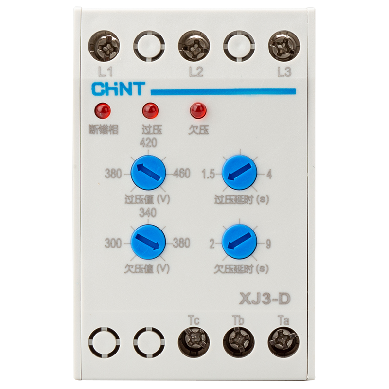 Chint XJ3-D AC380V Phase Sequence Protector Relay