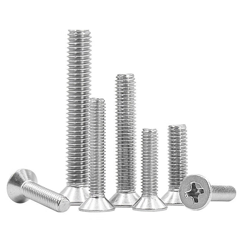 Winstan 304 Stainless Steel Countersunk Machine Screws M8*20 (10 pieces) H Type GB819 Flat Head Machine Screws WSX117