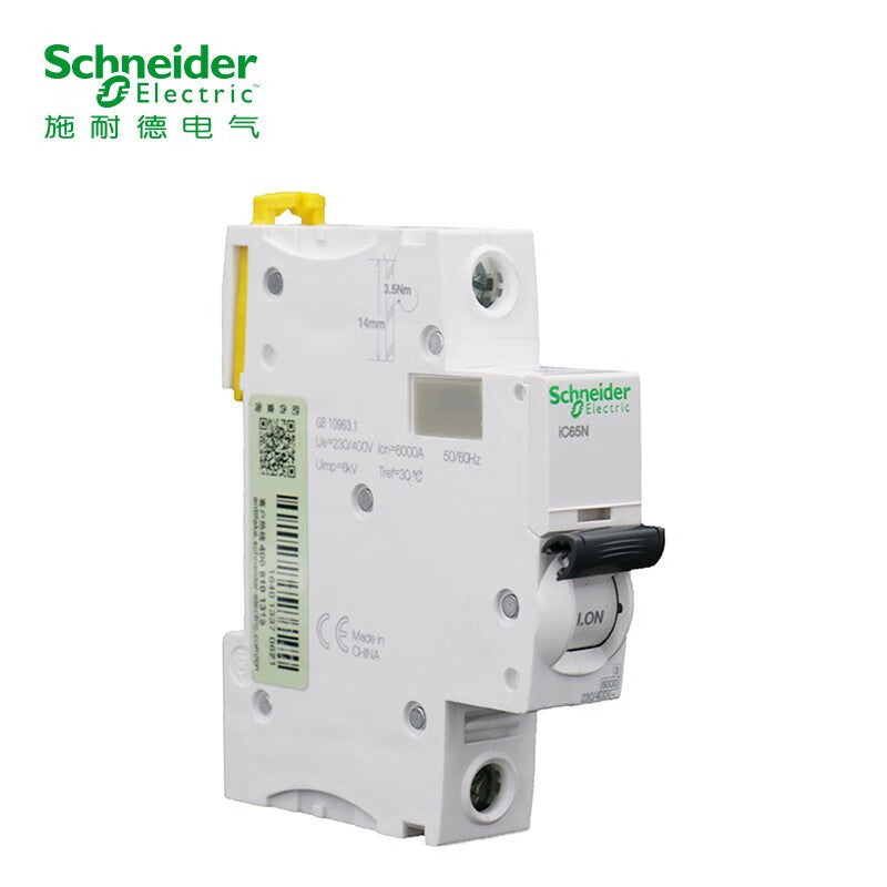 Schneider A9F18106 IC65N Small Circuit Breaker 1P C Type 6A