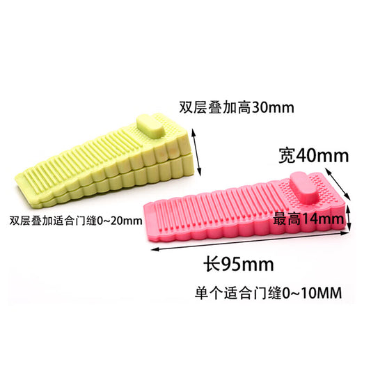 Jin Gu Lao Anti-collision Door Stopper, Safety Moving Door Stopper, Anti-slip Fixed Door Clamp, Door Fixer, Random Color (3 Pieces) KZS-1144