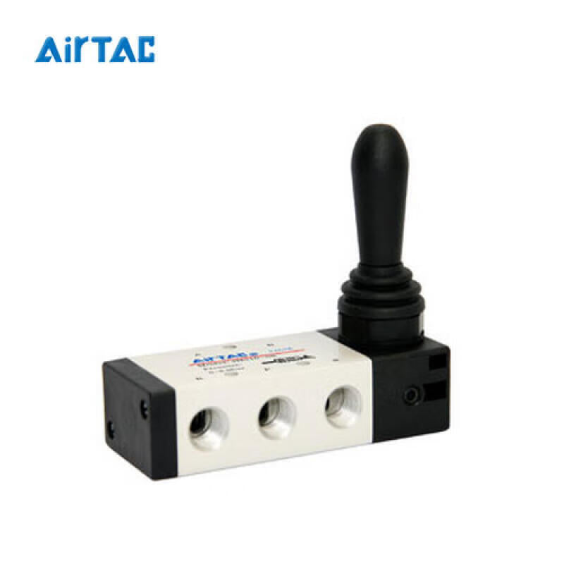 AirTAC 5-port 3-position manual valve, spring return; 4HA330C08