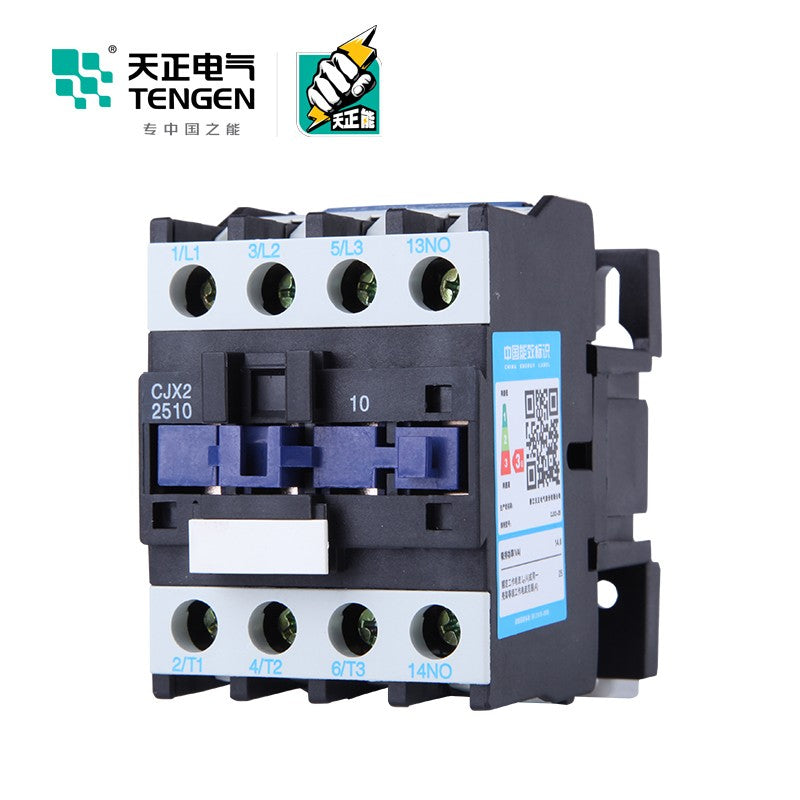 Tianzheng Electric TENGEN CJX2-2510 110V AC contactor 3P 25A 02010070129