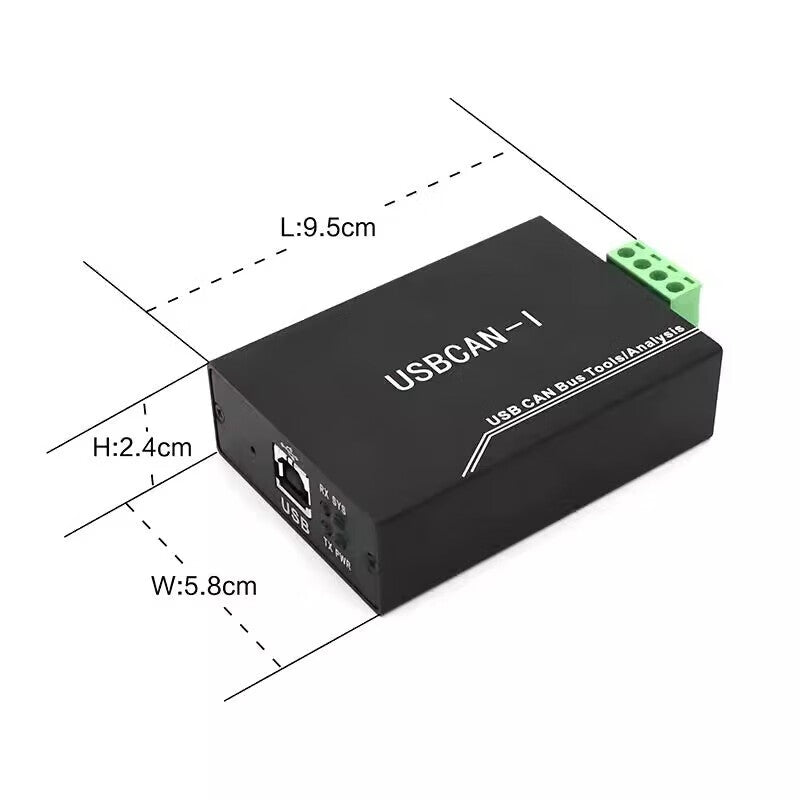 CANalyst-II (Red) USB to CAN Professional Edition Box for New Energy Vehicles (Unit: Unit)
