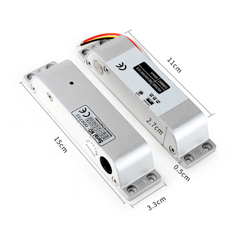Bingyu surface-mounted electric bolt lock, low-temperature adjustable delay, office access control, warehouse fire door electric lock, normally open (power-off unlocking) BH-145