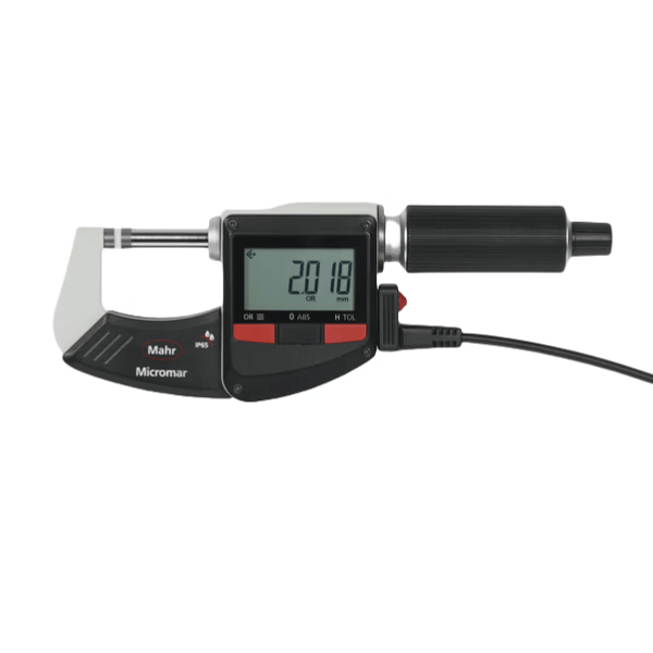Mahr40EWR Digital Micrometer, Two-Way Data Transmission, IP65 Waterproof, Carbide Probe, Genuine Mahr Product, Sold by JD.com, 4157000/0-25mm