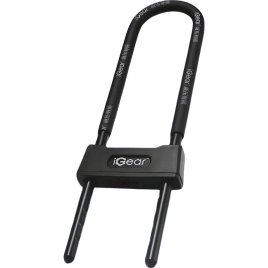 iGear U-lock office double-opening glass door lock, C-level lock cylinder, anti-pry, anti-cutting padlock, anti-theft electric motorcycle lock.