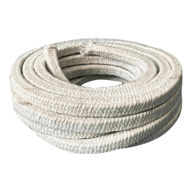Deqi Ceramic Fiber Packing, High Temperature Resistant Sealing Strip, Round Braided Rope, Asbestos Rope, 6*6 [Square], 1m/piece