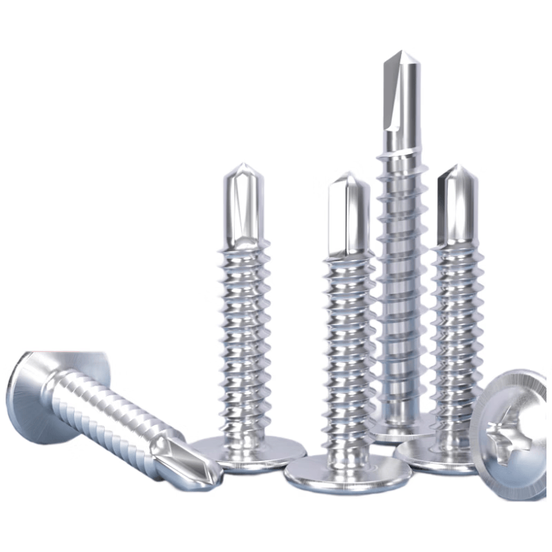 Platinum Body Stainless Steel Self-Tapping Screws, Phillips Head Round Head Self-Drilling Screws, Dovetail Screws, Drill-Off Screws, M4.2*13 (100 pieces)