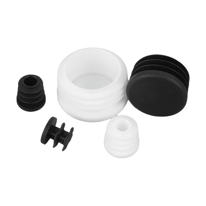 GUWANJI Round Tube Plugs, Plastic Plugs, Rubber Plugs, Stainless Steel Tube Plugs, Foot Plugs, End Caps, Furniture Table Leg Pads, Black, 22mm [100 pieces/pack]